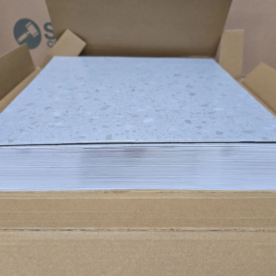 APPROXIMATELY 40 ASSORTED SELF-ADHESIVE STONE EFFECT TILES