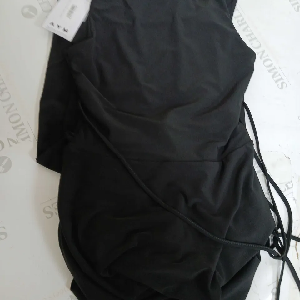 AYM JUNI REVERSIBLE MAXI DRESS IN BLACK - SIZE SMALL