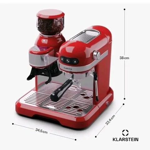 KLARSTEIN ESPRESSO MACHINE WITH MILK FROTHER 