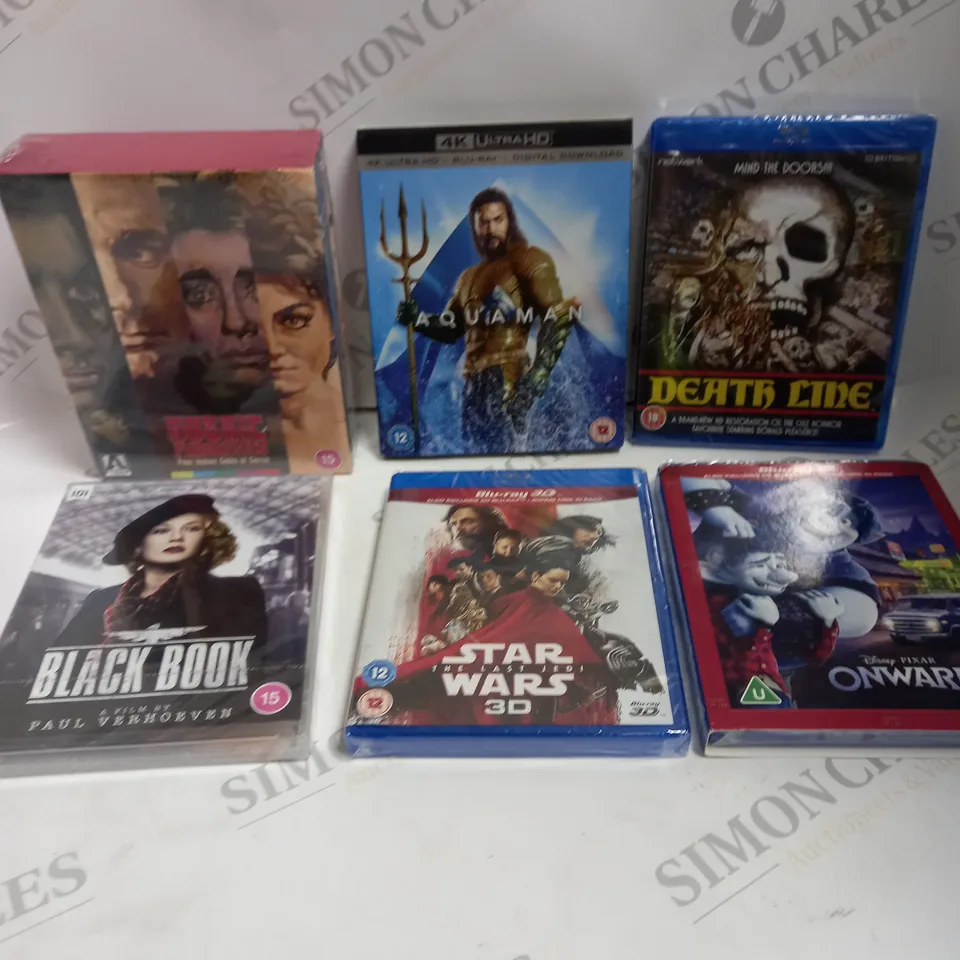 APPROX. 18 X ASSORTED DVD'S & BLU-RAYS. FILMS INCLUDE STAR WARS, SUPER MARIO BROTHERS, AQUA MAN ETC 