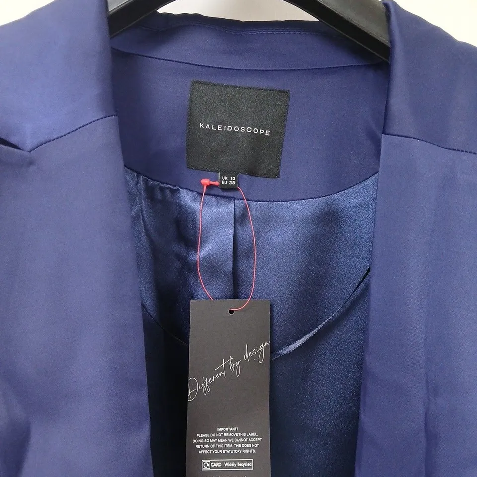 KALEIDOSCOPE WOMEN'S SATIN BLAZER – BLUE, UK 10