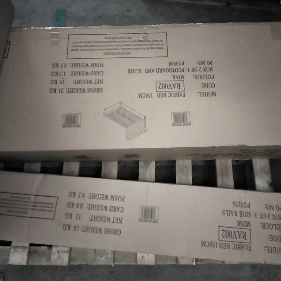 PALLET OF 150CM FULL BEDSET 3 BOXES 