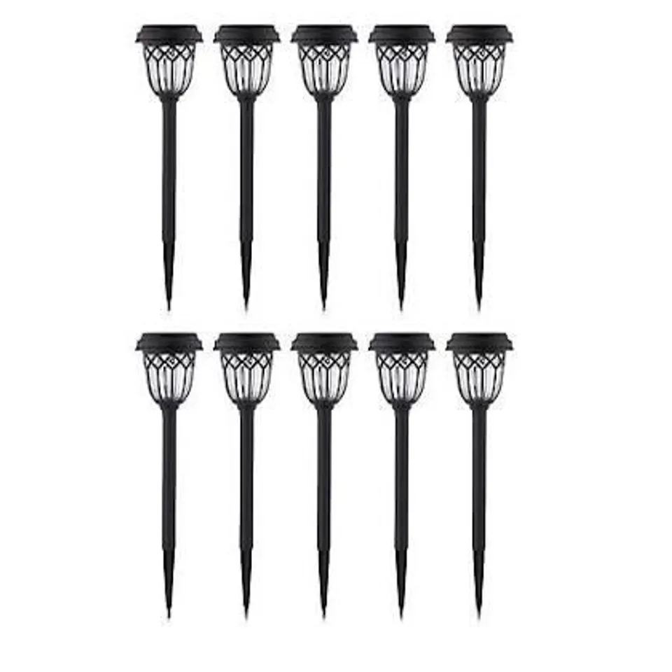 GARDEN STORIES CLASSIC SET DUAL FUNCTION SOLAR GLASS STAKE LIGHTS