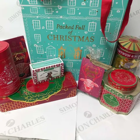 BOXED FORTNUM AND MASON PACKED FULL OF CHRISTMAS HAMPER