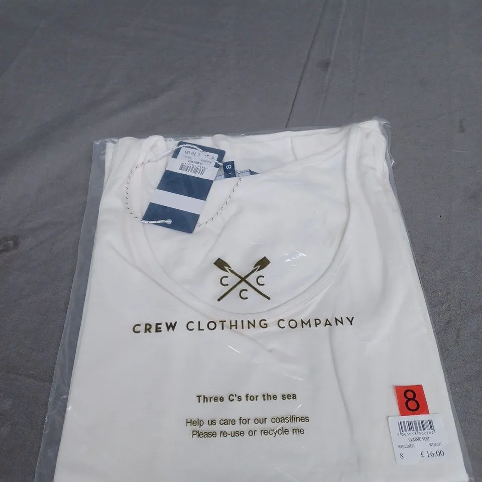 BAGGED CREW CLOTHING COMPANY CLASSIC VEST SIZE 8