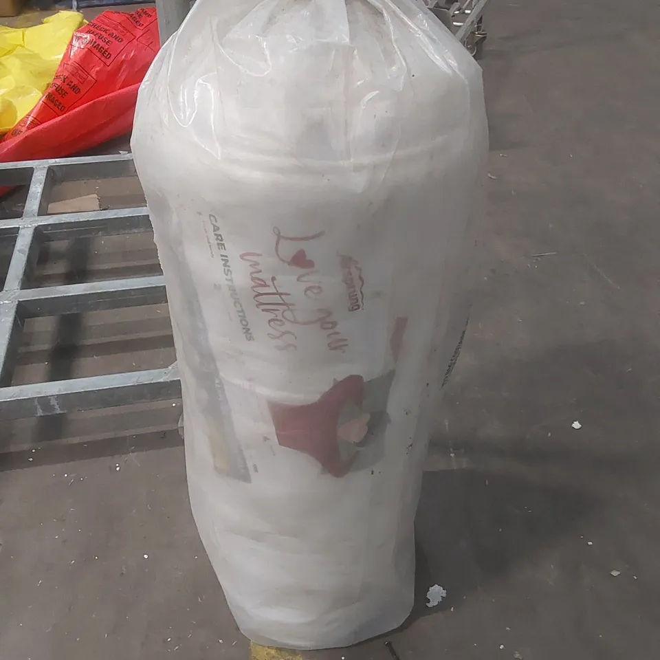 QUALITY BAGGED AND ROLLED AIRSPRUNG 90CM SINGLE MATTRESS