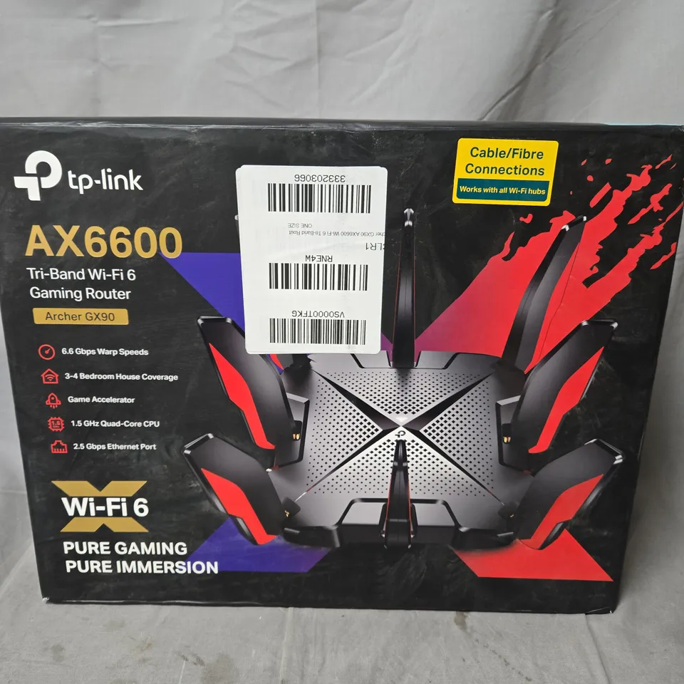 BOXED TP LINK ARCHER GX90 AX6600 WI-FI 6 TRI-BAND ROUTER RRP £299
