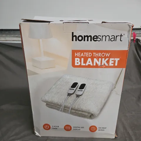 HOMESMART HEATED THROW BLANKET.