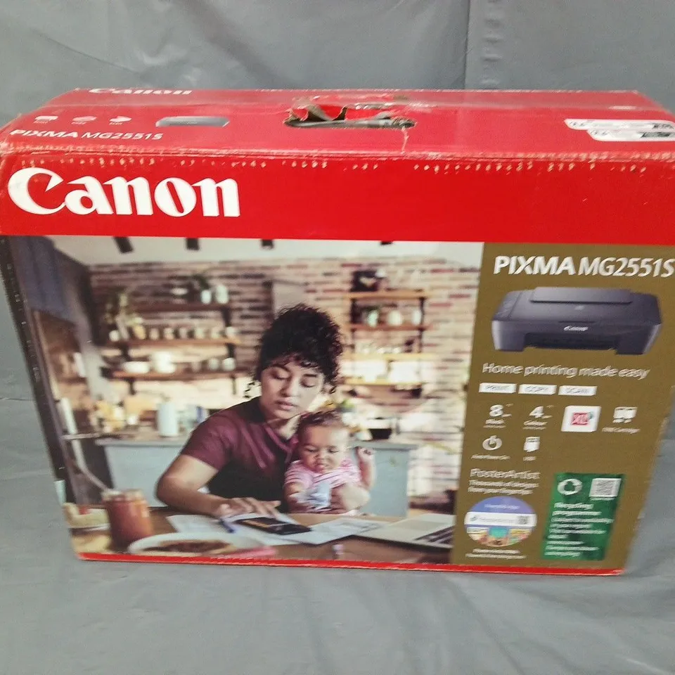 BOXED CANON PIXMA MG2551S A4 MFP PRINTER IN BLACK