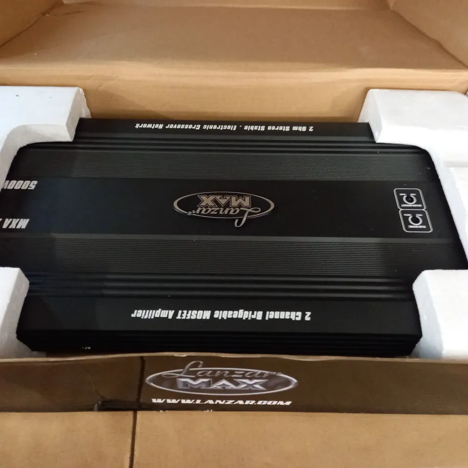 LANZAR MAX 5000W MXA284 2-CHANNEL BRIDGEABLE MOSFET AMPLIFIER