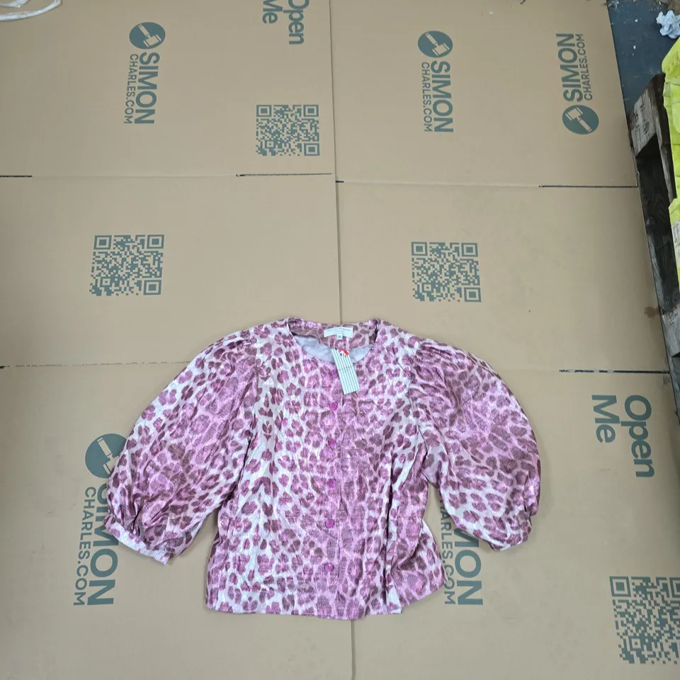 HELENE BERMAN LONDON LEOPARD PRINT TOP – UK SIZE 16