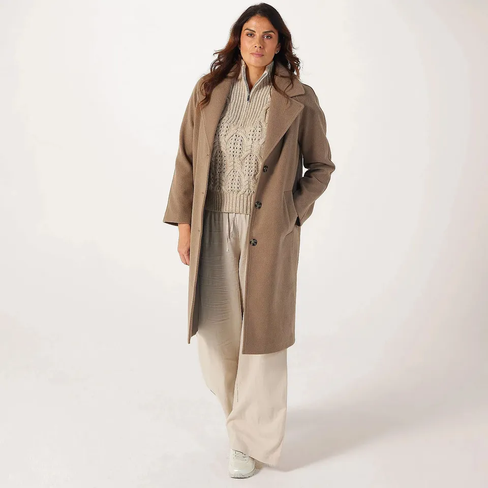 CENTIGRADE SINGLE BREASTED MID LENGTH COAT