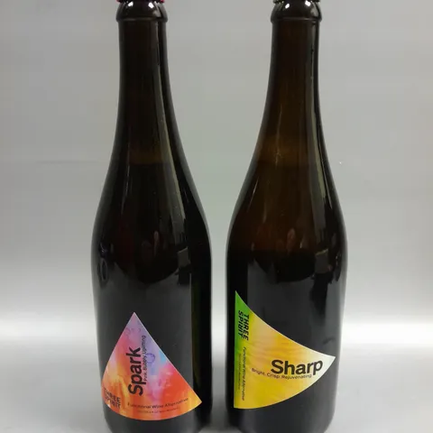 2 X THREE SPIRIT FUNCTIONAL WINE ALTERNATIVE DRINKS - SHARP & SPARK - COLLECTION ONLY