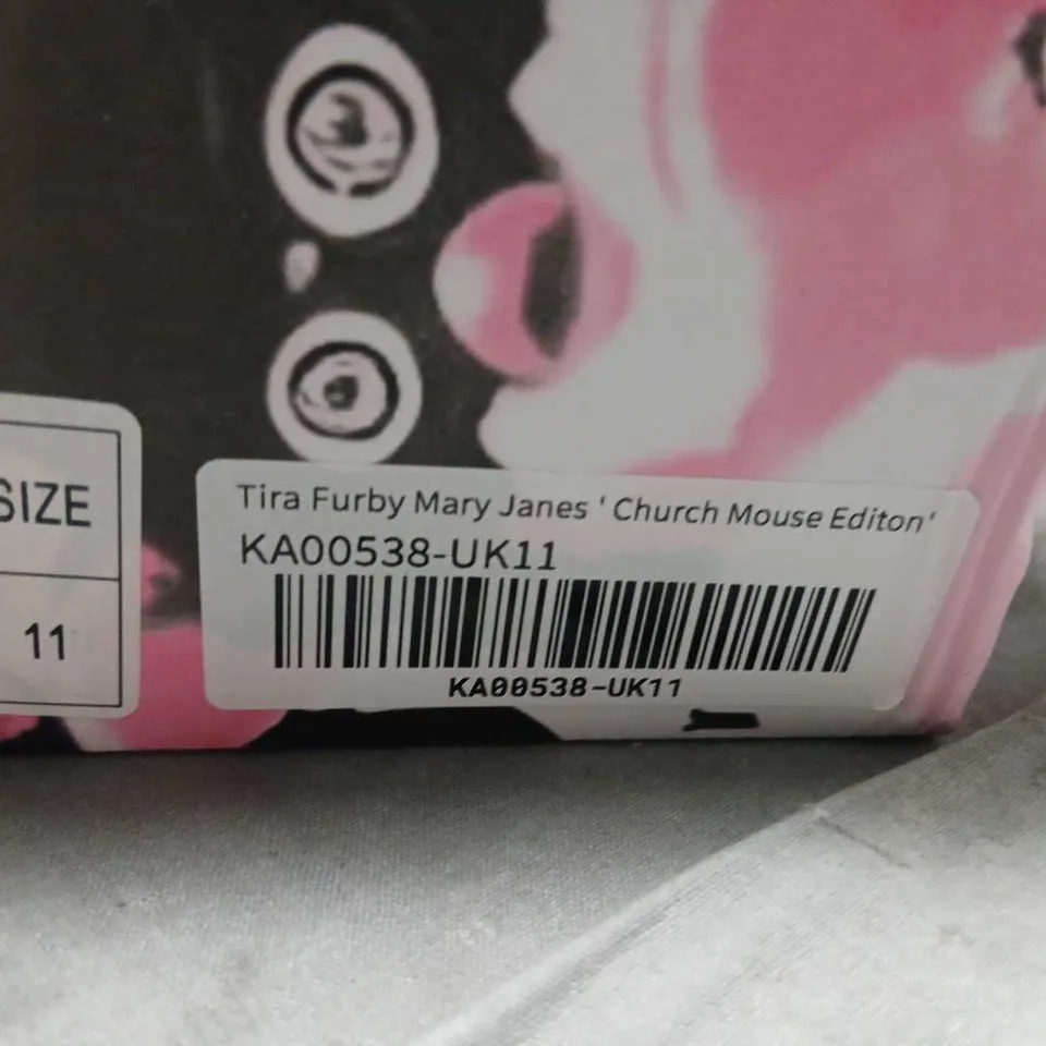 FURBY X KOI TIRA FURBY MARY JANES – CHURCH MOUSE EDITION, UK 11 (KA00538-UK11)