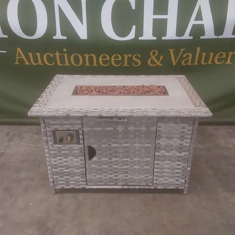 BRAND NEW BOXED ARIZONA OUTDOOR GAS FIRE PIT TABLE (1 BOX)