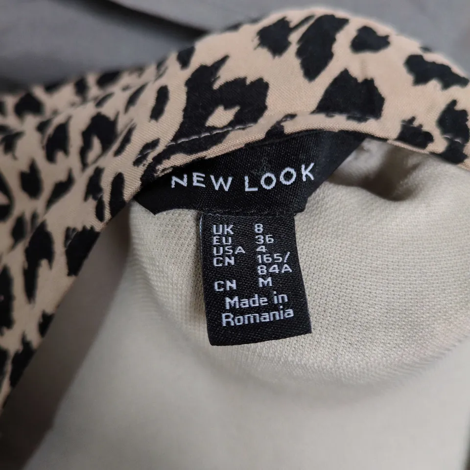 NEW LOOK LEOPARD PRINT DRESS, UK 8 (EU 36) US 4