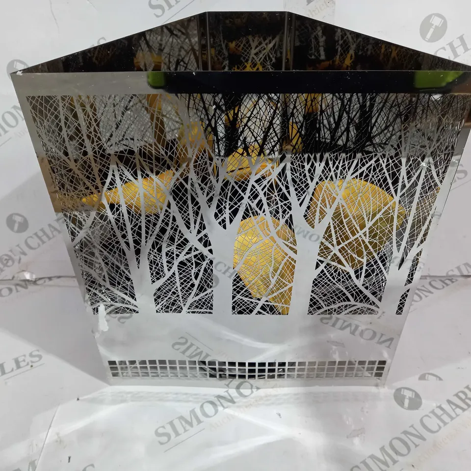 LUXA CHROME FOREST FIREBOX FLAMELIGHT