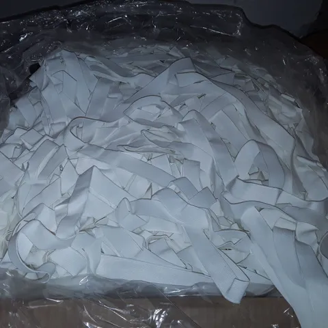 LARGE QUANTITY OF WHITE ELASTIC 