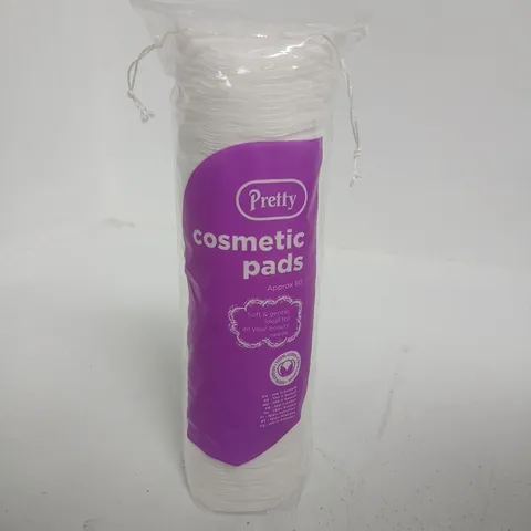 SIX PACKS OF PRETTY COSMETIC PADS – COTTON MAKEUP REMOVER PADS, APPROX 80 PER PACK
