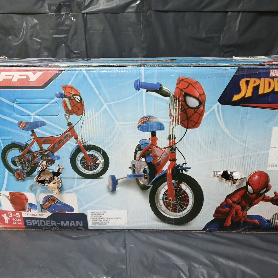 BOXED HUFFY 12" SPIDER-MAN BIKE