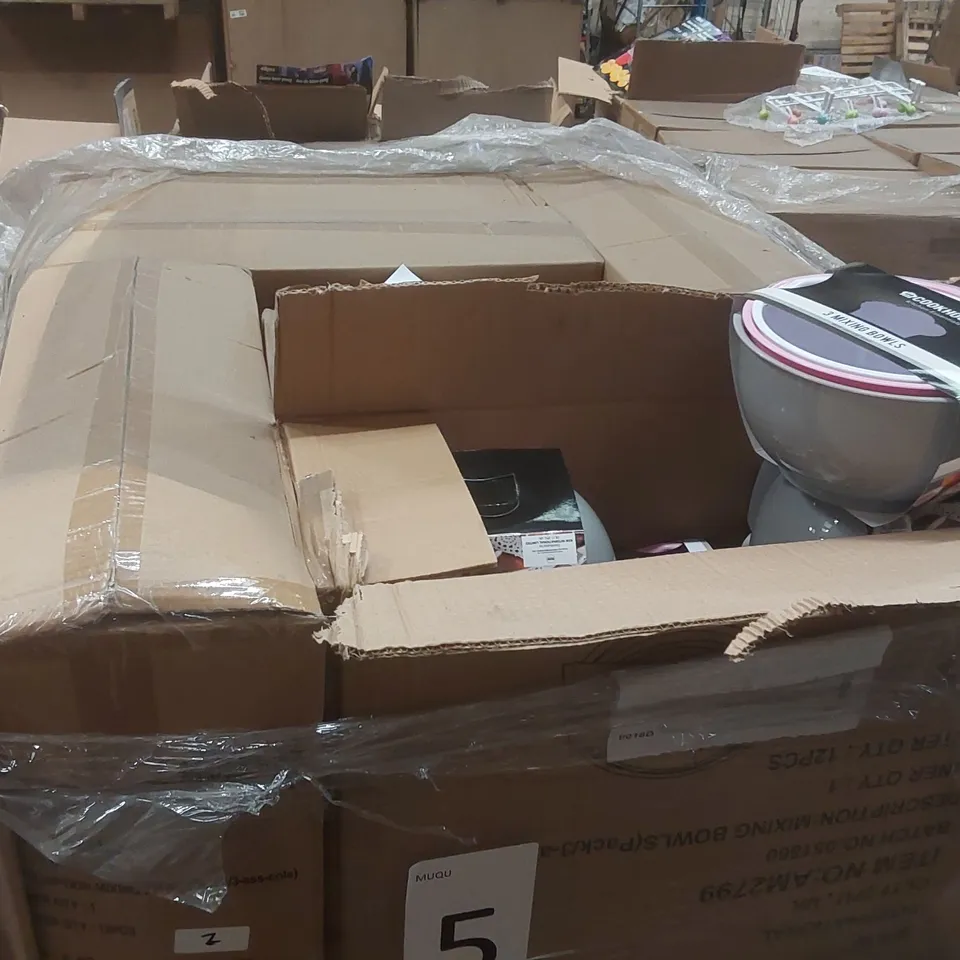 PALLET TO CONTAINING A VERY LARGE QUANTITY OF COOKHOUSE 3PCS MIXING BOWL SETS