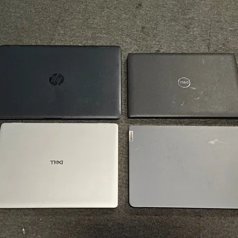 LOT OF 4 ASSORTED LAPTOPS TO INCLUDE HP, DELL AND LENOVO