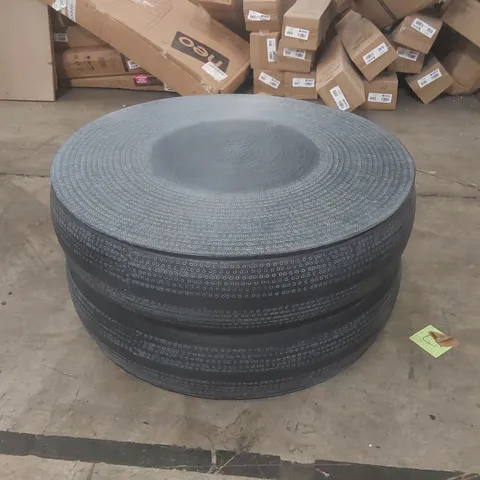 DESIGNER ROUND METAL COFFEE TABLE