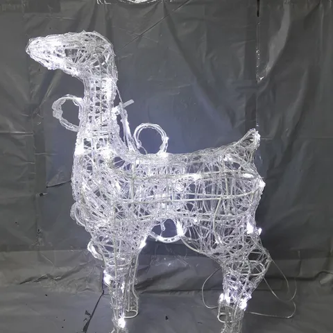 OUTDOOR SPUN ACRYLIC STANDING REINDEER 