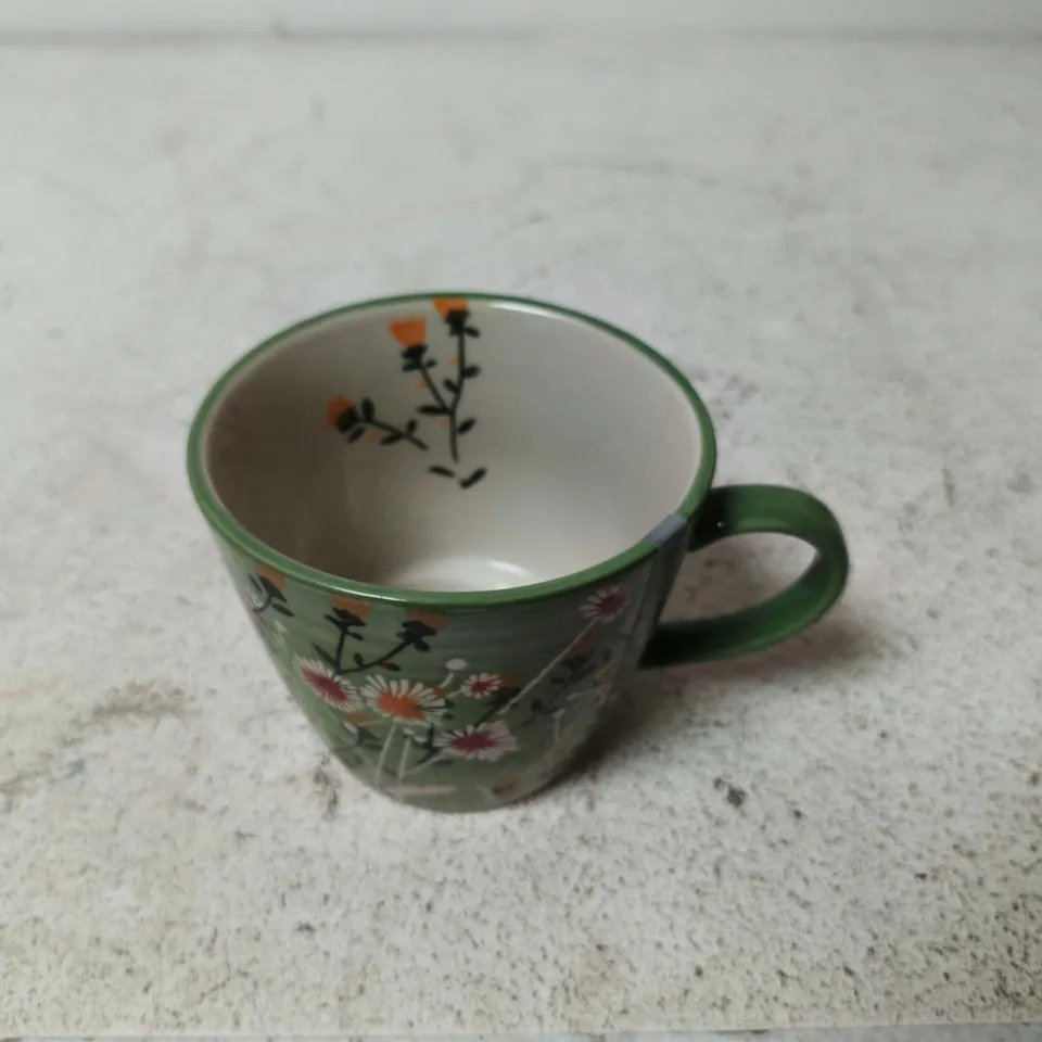 GISELA GRAHAM FLORAL CERAMIC MUG