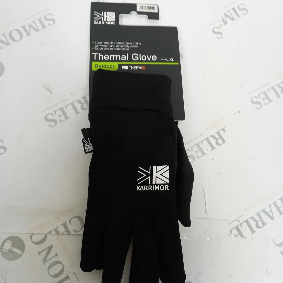 KARRIMOR THERMAL GLOVES SIZE L/XL