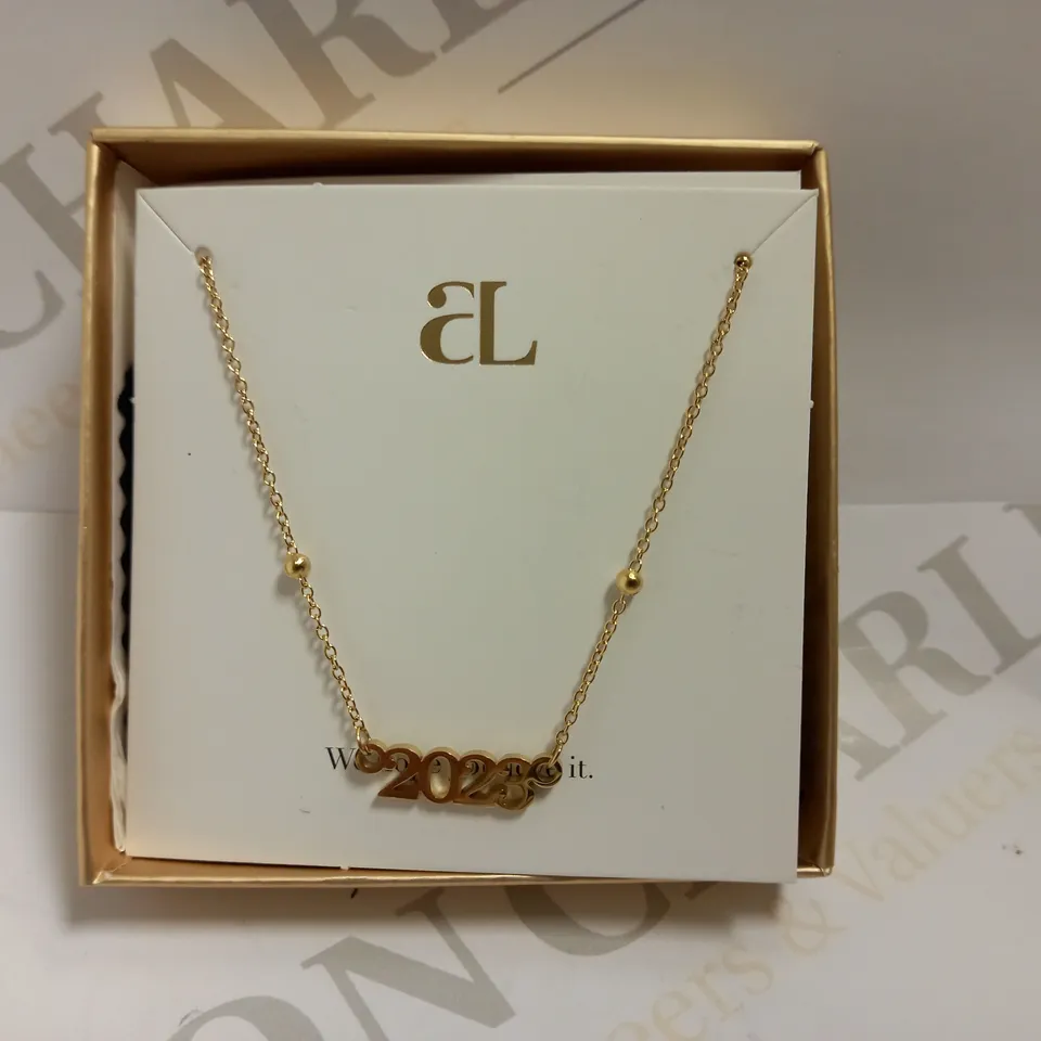 ABBOTT LYON GOLD `2023` CHARM NECKLACE