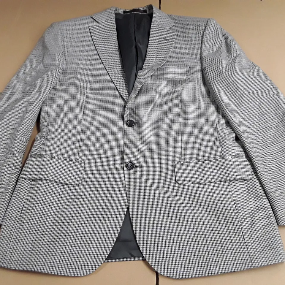 MARKS & SPENCER SARTORIAL WOOL BLAZER IN GREY - CHEST 38" SHORT