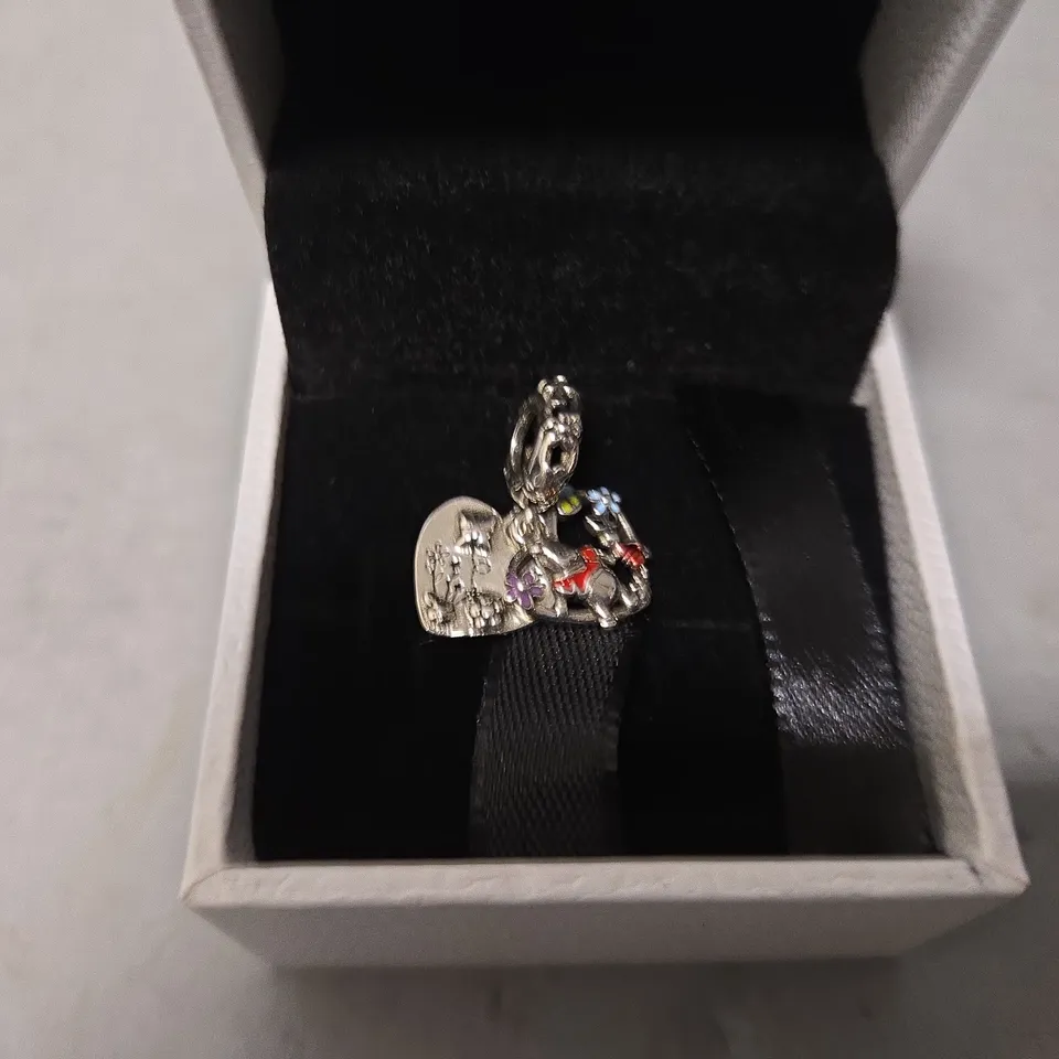 BOXED PANDORA DISNEY WINNIE THE POOH & PIGLET DOUBLE DANGLE CHARM 