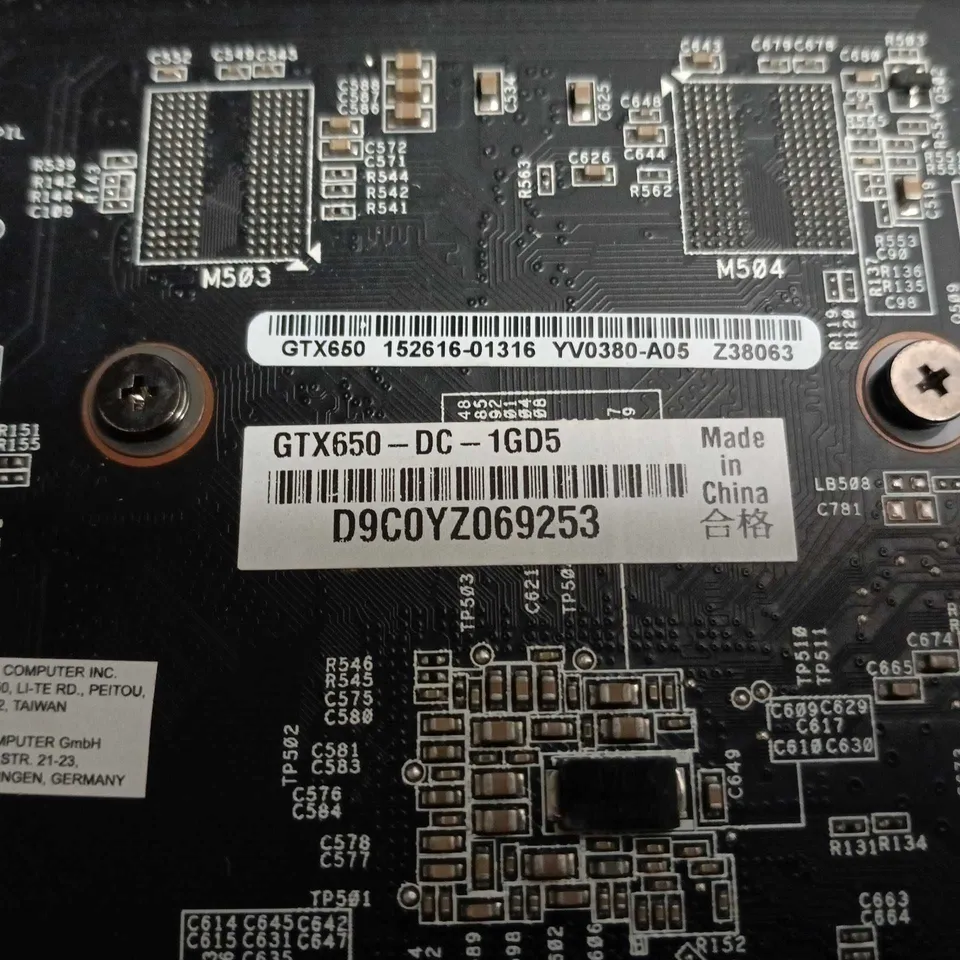 UNBOXED ASUS GTX650-DC-1GD5 GRAPHICS CARD