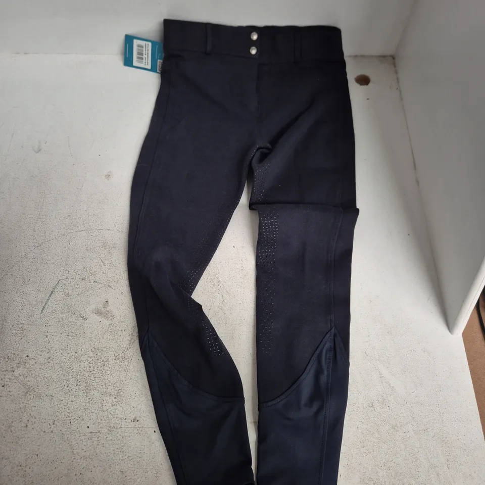 HARRY HALL FARNELL WOMEN'S BREECHES FULL GRIP SEAT – NAVY BLUE - SIZE 30