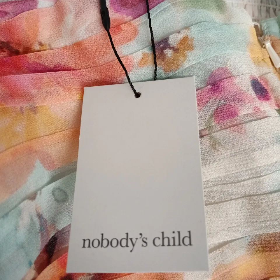NOBODY'S CHILD ALICE MIDAXI DRESS – MULTI-COLOUR FLORAL, UK 14 (EU 42, USA 10)