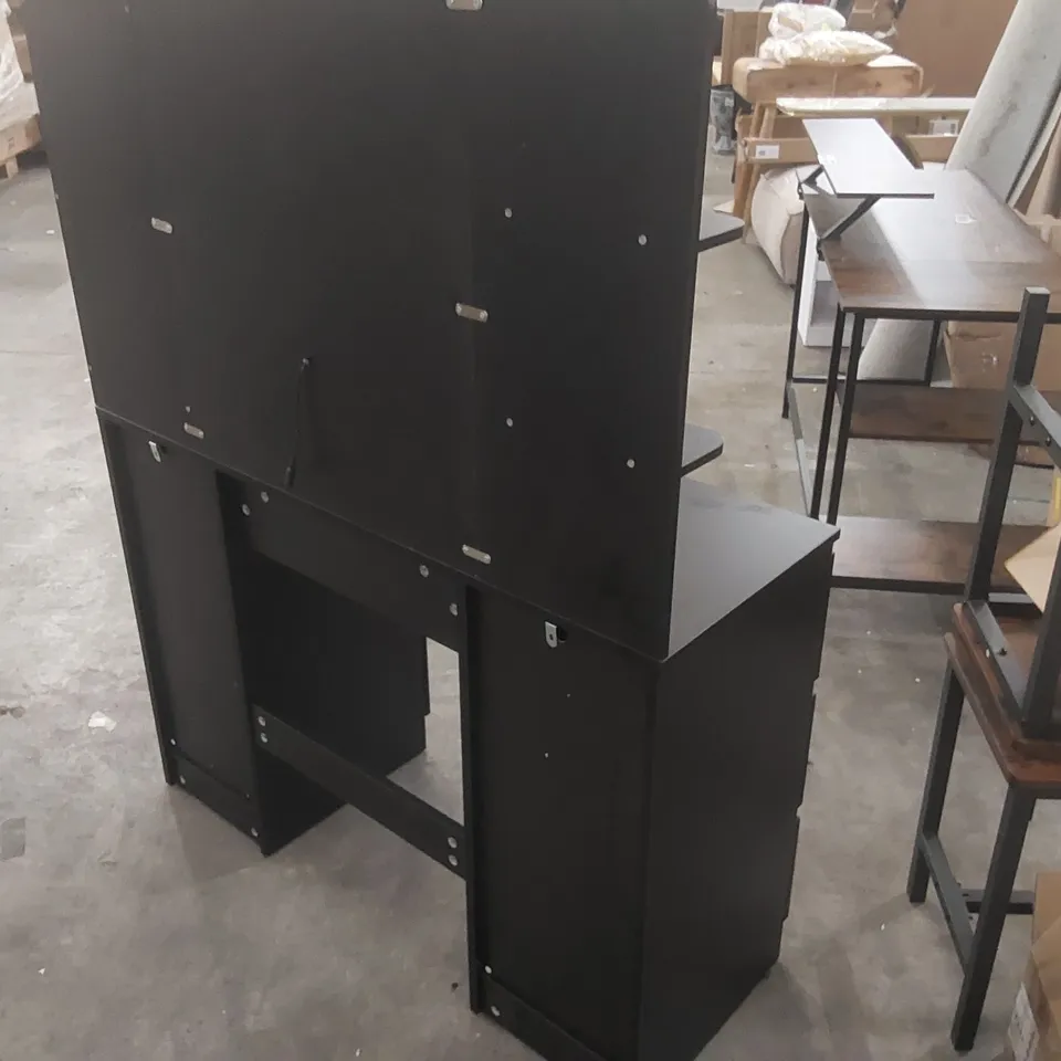 LED DRESSING TABLE 7 DRAWERS AND 7 STORAGE SHELVES DRESSING TABLE WITH MIRROR LARGE DESKTOP MAKEUP DESK