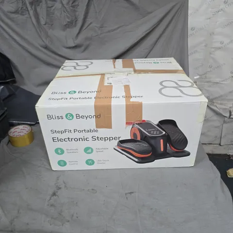 BLISS & BEYOND STEPFIT PORTABLE ELECTRONIC STEPPER – BOXED