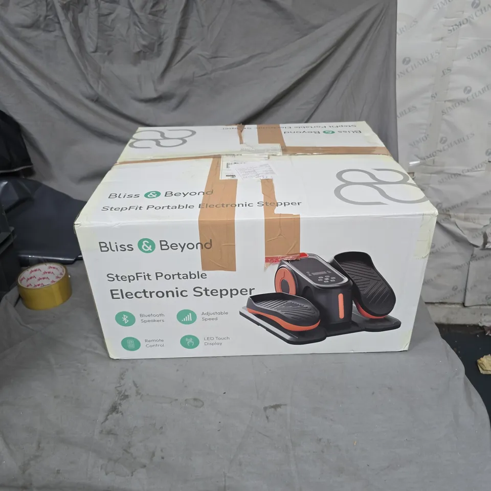 BLISS & BEYOND STEPFIT PORTABLE ELECTRONIC STEPPER – BOXED