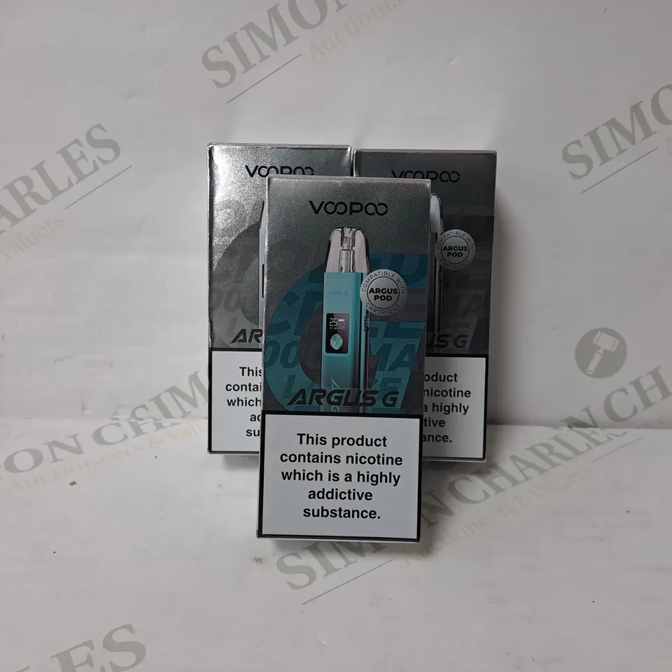 3 BOXED VOOPOO ARGUS G POD VAPE KIT