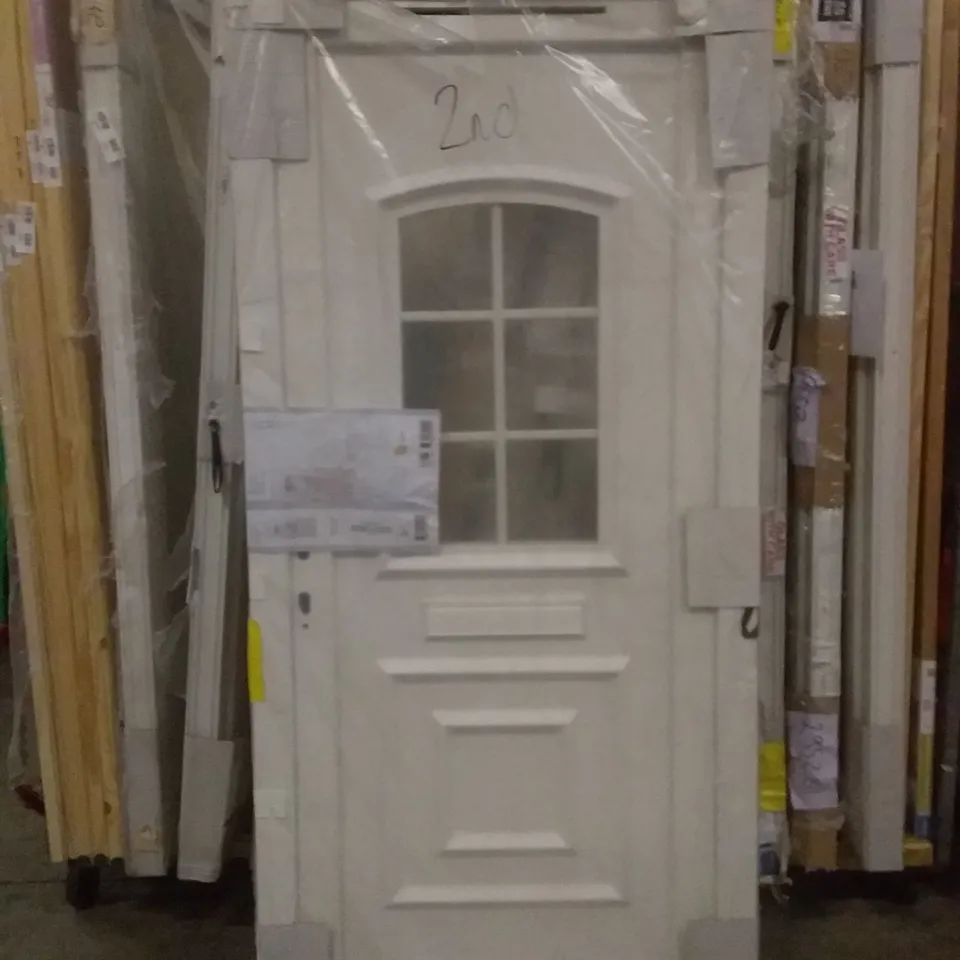 2055MM X 915MM PVCU 2 PANNEL GEORGIAN GLAZED FRONT DOOR