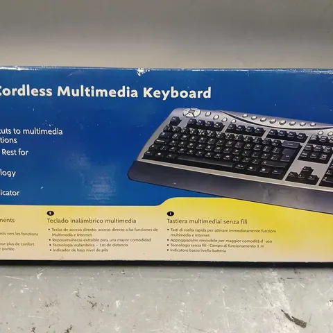 BOXED PC LINE CORDLESS MULTIMEDIA KEYBOARD