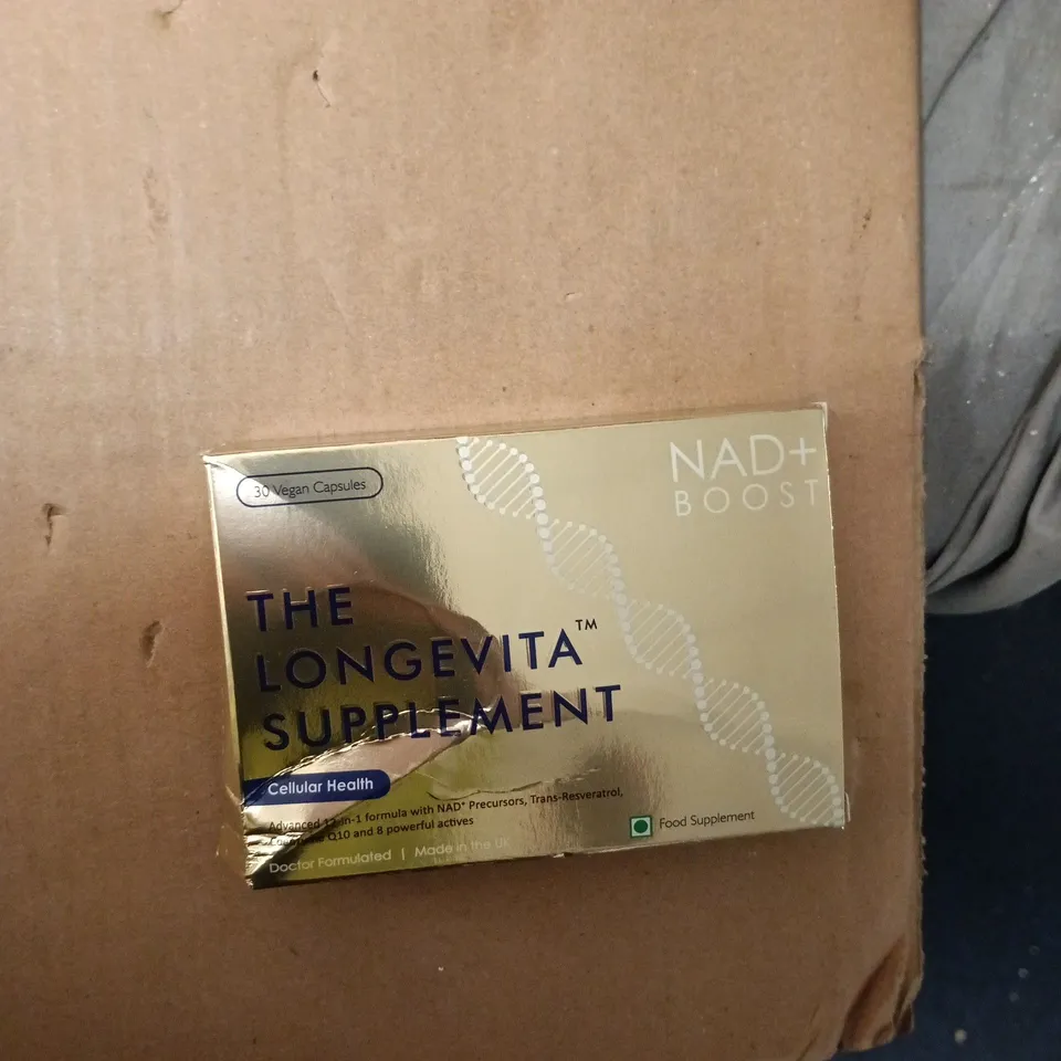 LONGEVITA NAD+ BOOST – THE LONGEVITA SUPPLEMENT, 30 VEGAN CAPSULES