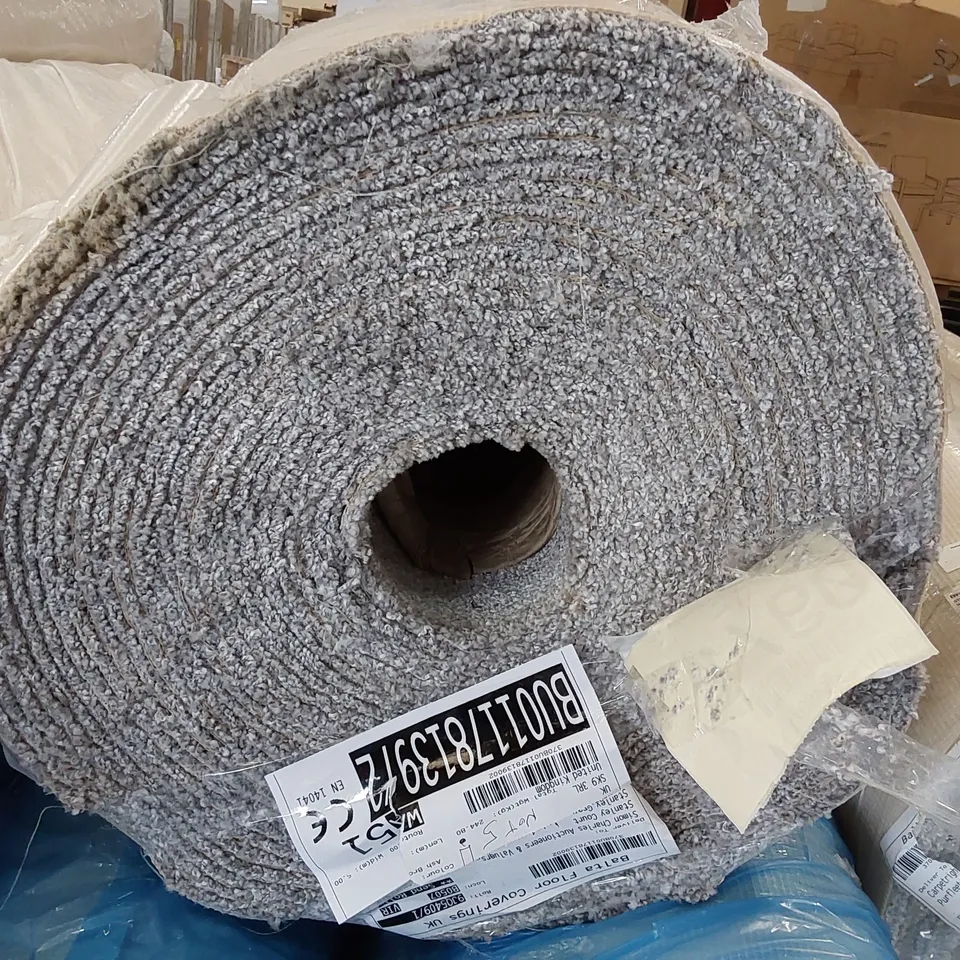 ROLL OF QUALITY GALA AB 1452/0082 CARPET IN ASH BROWN - APPROXIMATELY 15-20M L X 4M W 