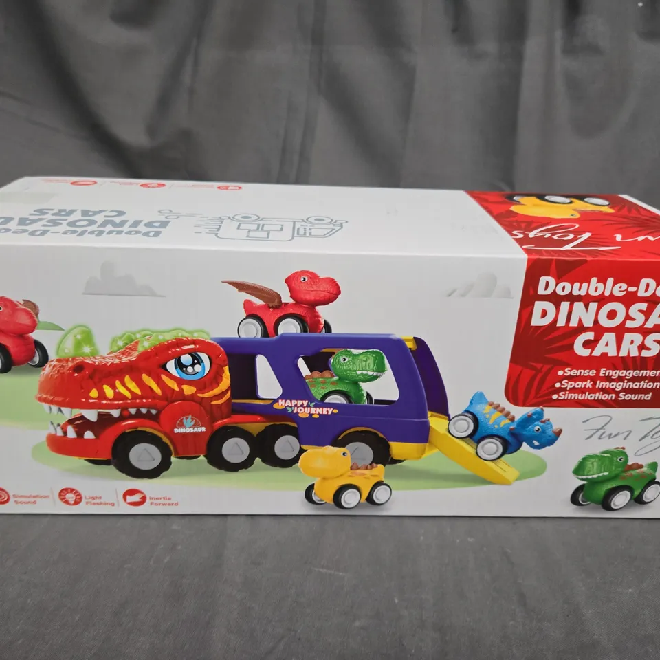 DOUBLE-DECKER DINOSAUR CARS