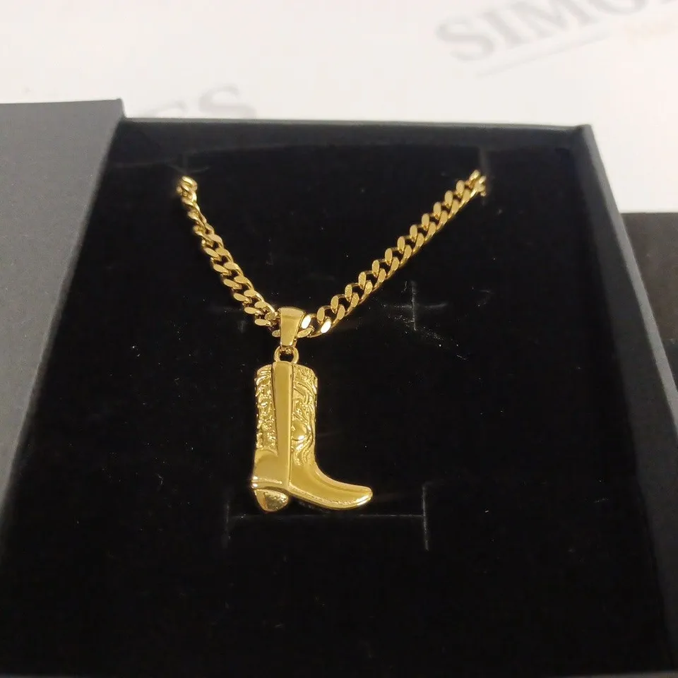 BOXED REALTA COWBOY BOOT NECKLACE