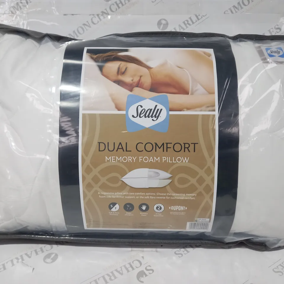 SEALY DUAL COMFORT MEMORY FOAM PILLOW