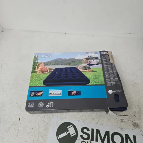 BESTWAY INFLATABLE AIR MATTRESS – GARDEN & PATIO FURNITURE (SOFT TOP)