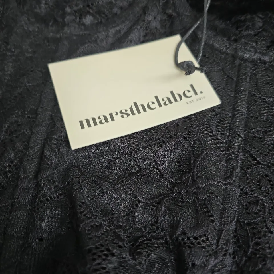 MARS THE LABEL CINCHED LACE CORSET – BLACK, UK 6