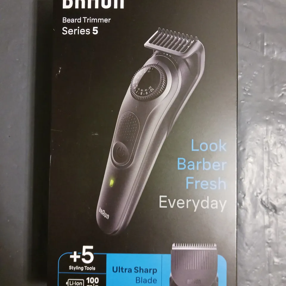 BOXED BRAUN SERIES 5 BEARD TRIMMER